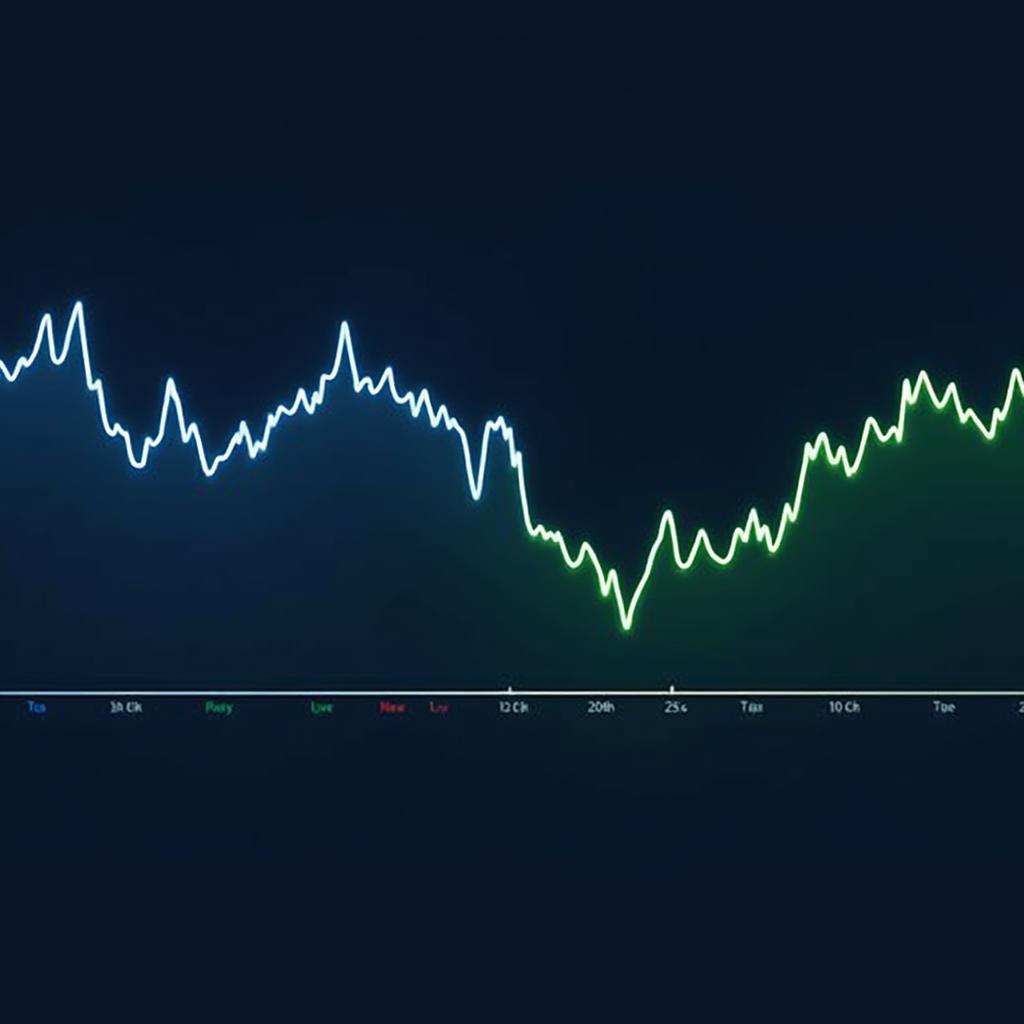 Biểu đồ minh họa sự khác biệt giữa thị trường chứng khoán có volatility cao và thấp